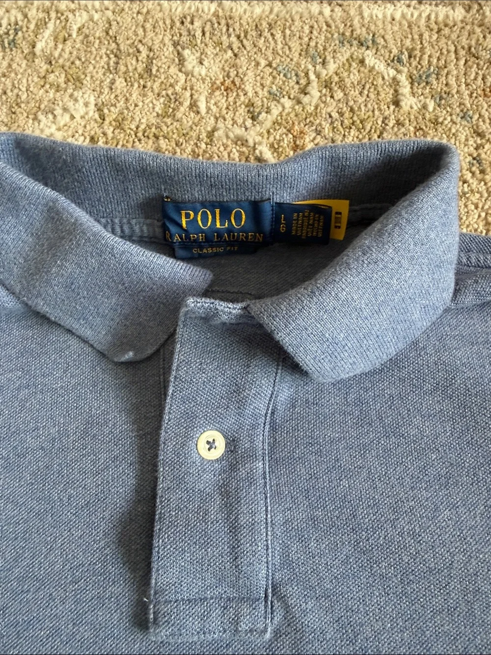 Polo by Ralph Lauren Heather Blue Short-Sleeve Polo